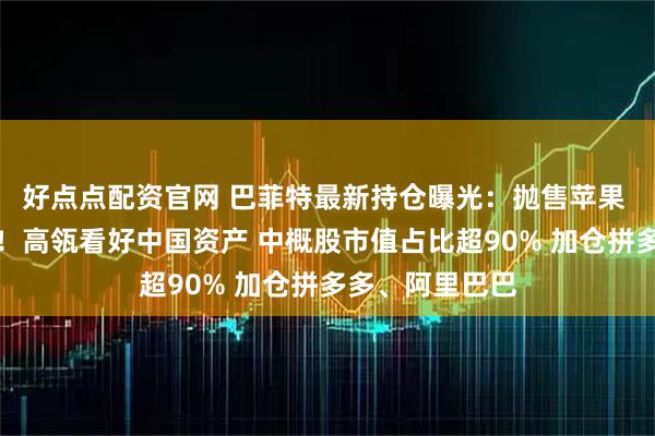 好点点配资官网 巴菲特最新持仓曝光:抛售苹果 首次建仓谷歌!高瓴看好中国资产 中概股市值占比超90% 加仓拼多多、阿里巴巴