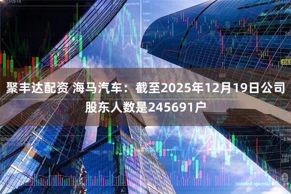 聚丰达配资 海马汽车：截至2025年12月19日公司股东人数是245691户